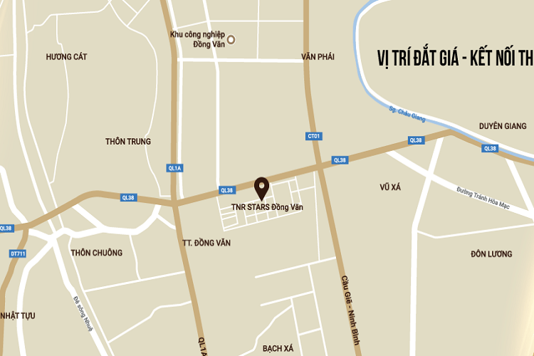 Vị trí dự án khu đô thị TNR Stars Đồng Văn