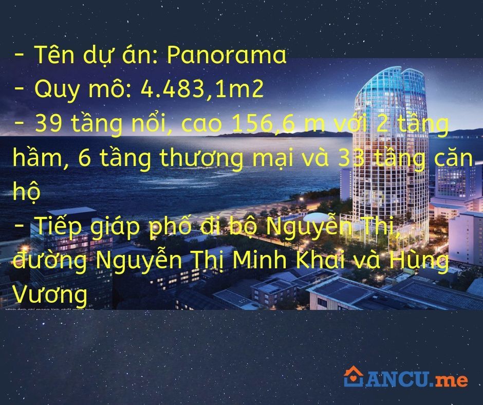 Các thông tin của dự án Panorama Nha Trang