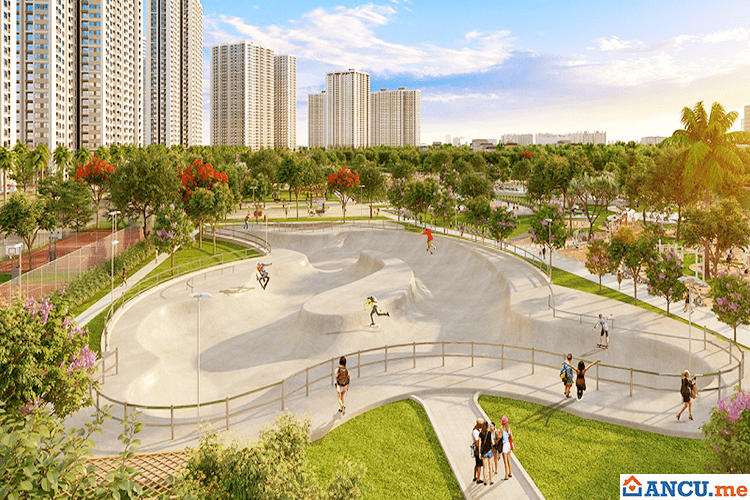 Công viên patin dự án Vinhomes Smart City