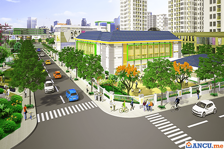 Đường nội khu và công viên cây xanh dự án KĐT Center City 3