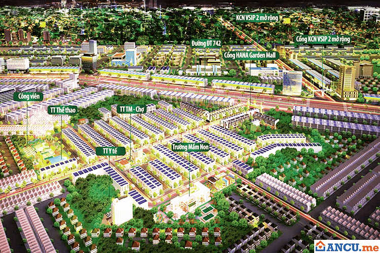 Phân khu dự án Hana Garden Mall