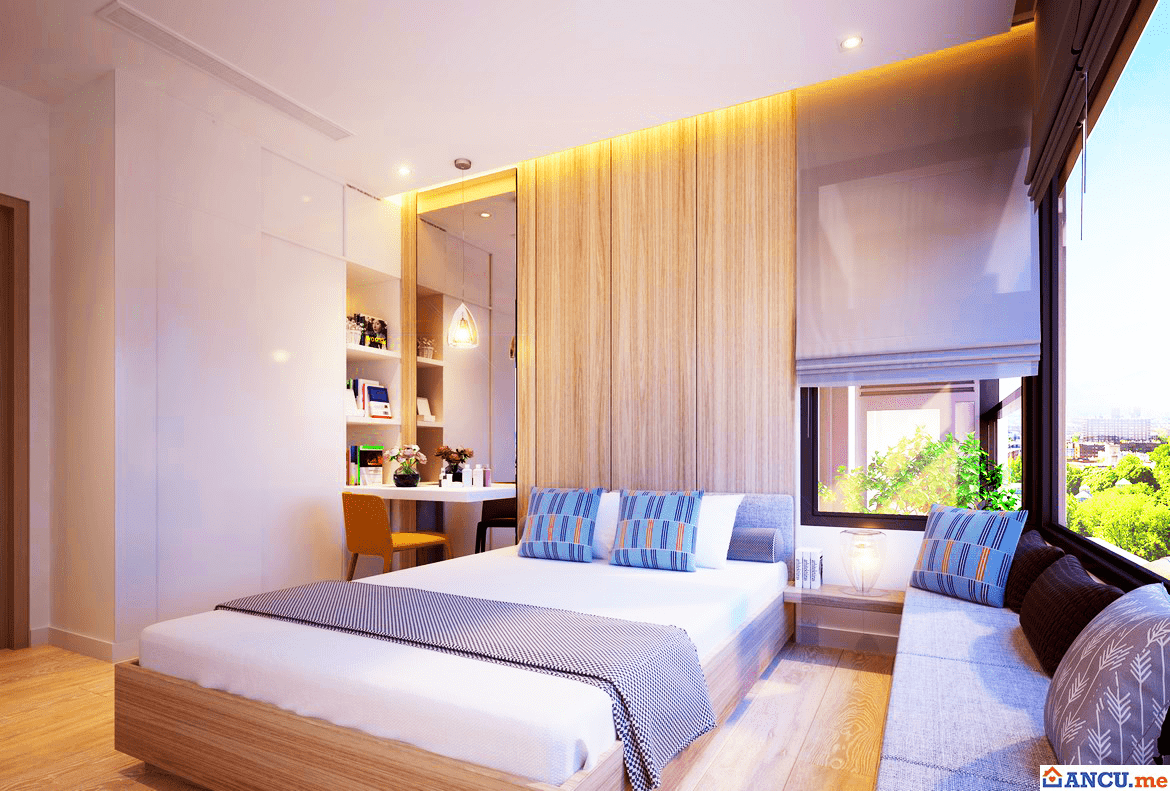 Phòng ngủ căn hộ mẫu dự án Charm City Bình Dương