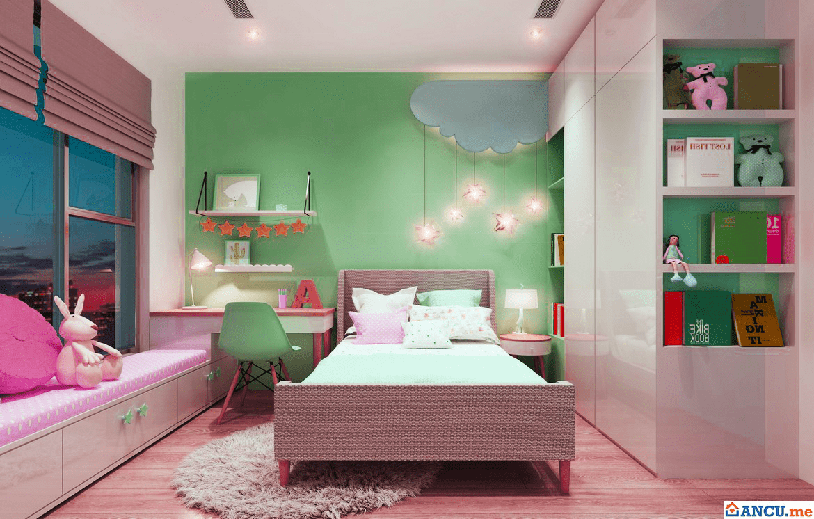 Phòng ngủ cho bé căn hộ mẫu dự án Charm City Bình Dương