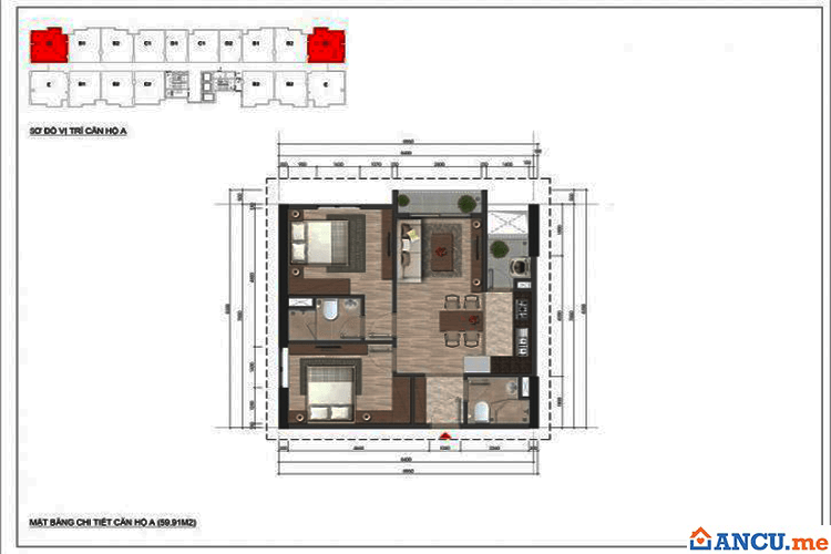 Thiết kế căn hộ CH-A, AX