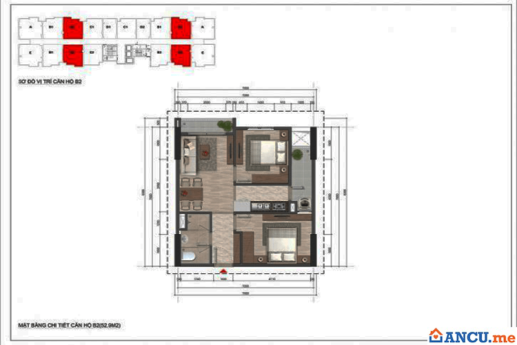 Thiết kế căn hộ CH-B2