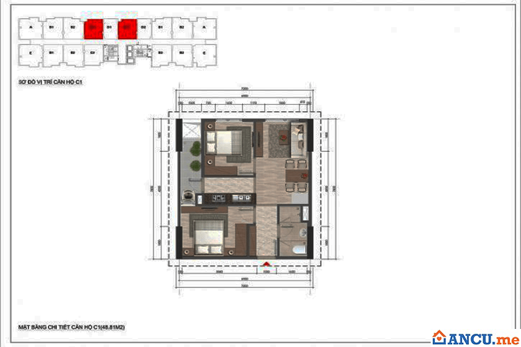 Thiết kế căn hộ CH-C1