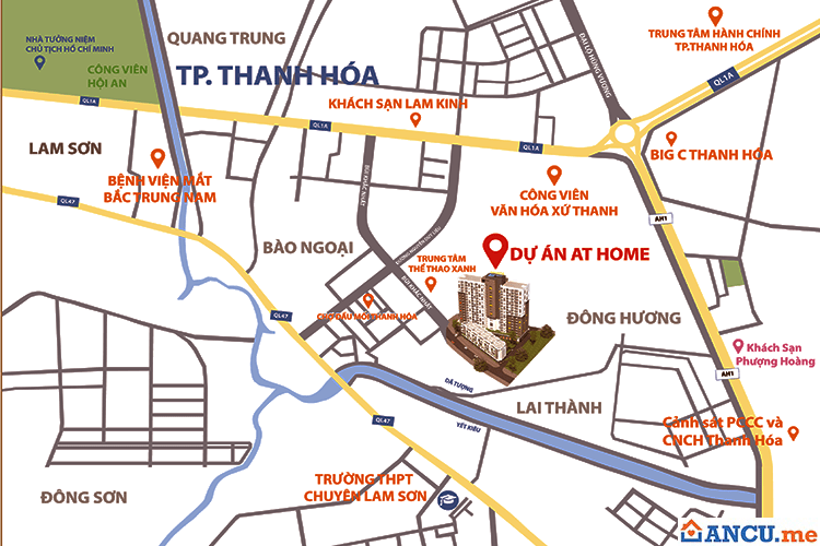 Vị trí dự án AT Home