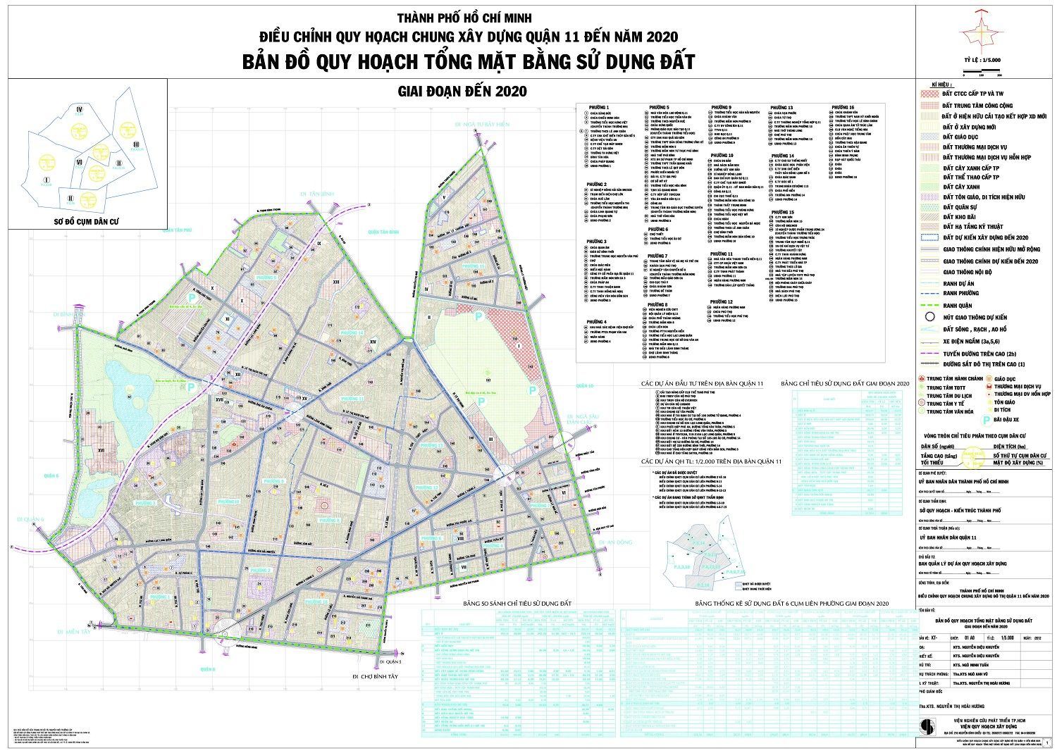 Bản đồ quy hoạch quận 11 2018 mới nhất thực hiện đến năm 2020