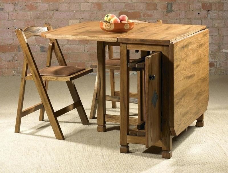 Bộ bàn ăn thông minh 4 ghế gấp gọn bằng gỗ