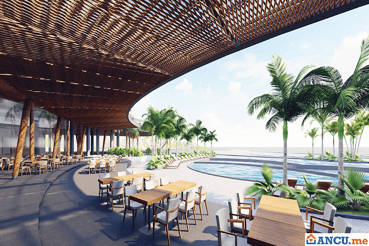 Cà phê hướng biển dự án Amiana Resort Cam Ranh