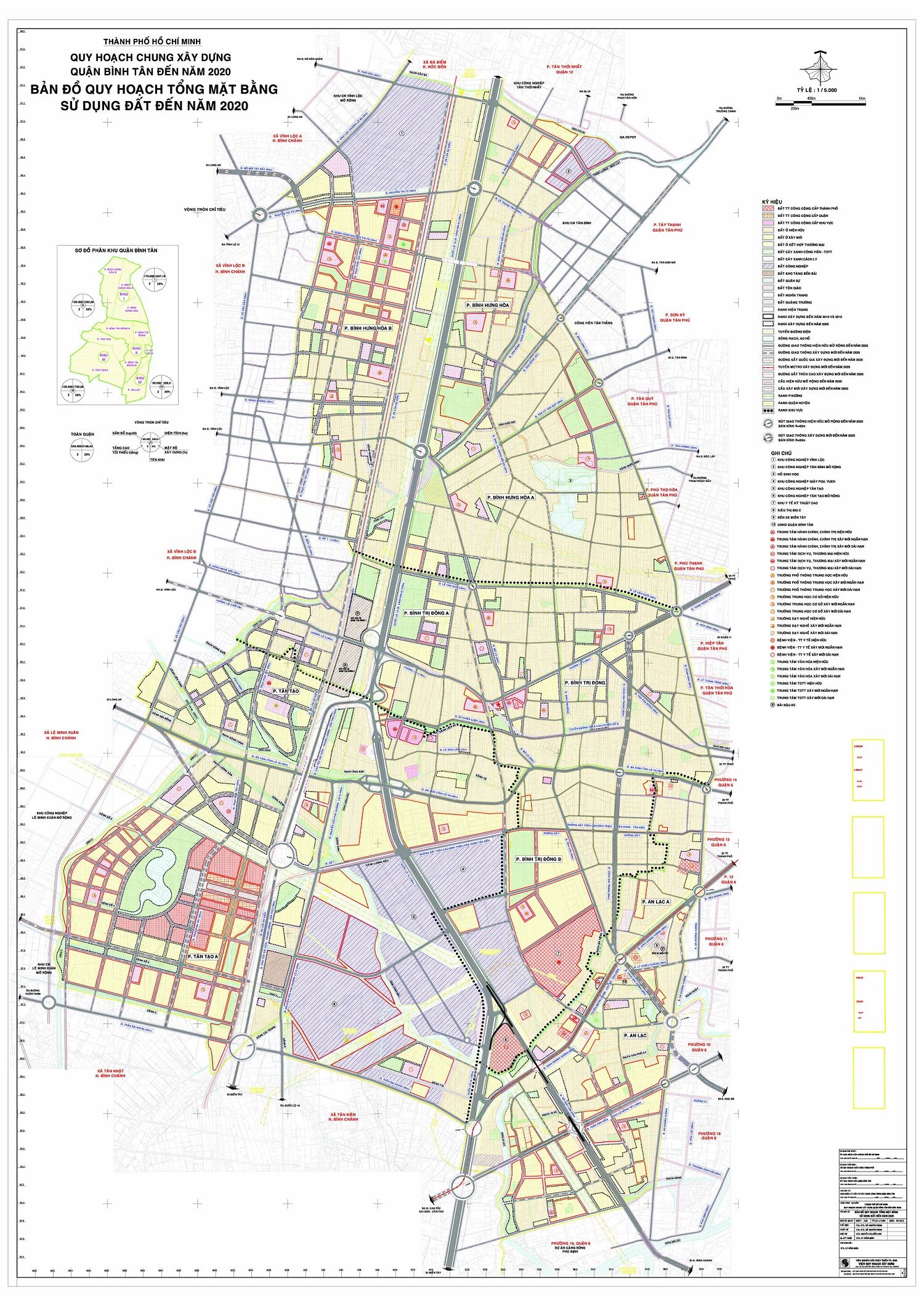 Cập nhật bản đồ quy hoạch quận Bình Tân TPHCM đến năm 2020 chi tiết