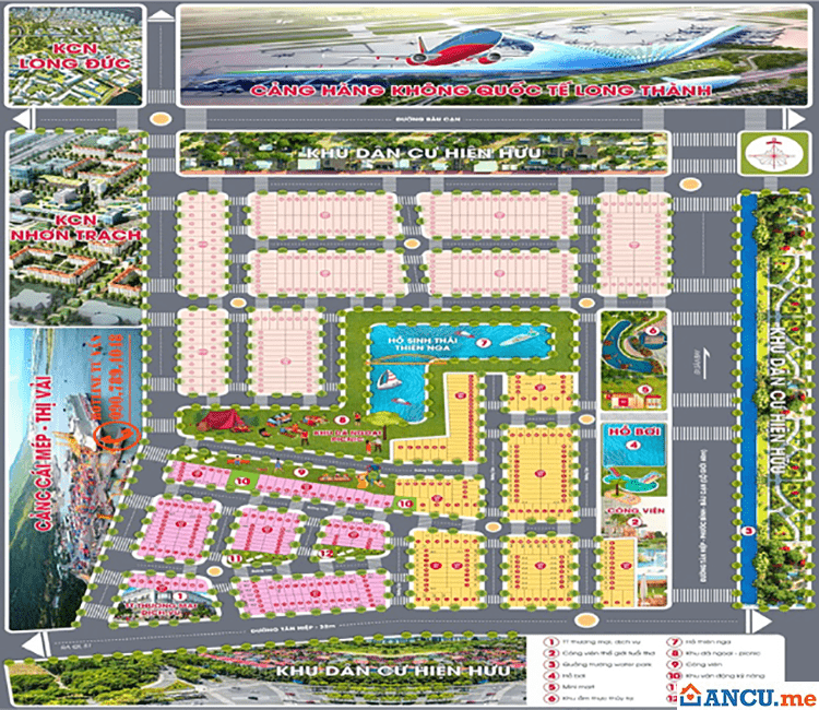 Mặt bằng dự án Long Thành Airport City