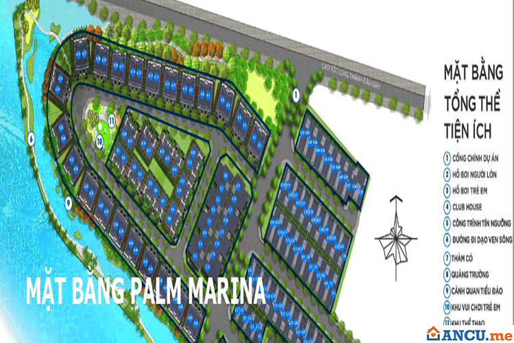 Mặt bằng tổng thể dự án Palm Marina
