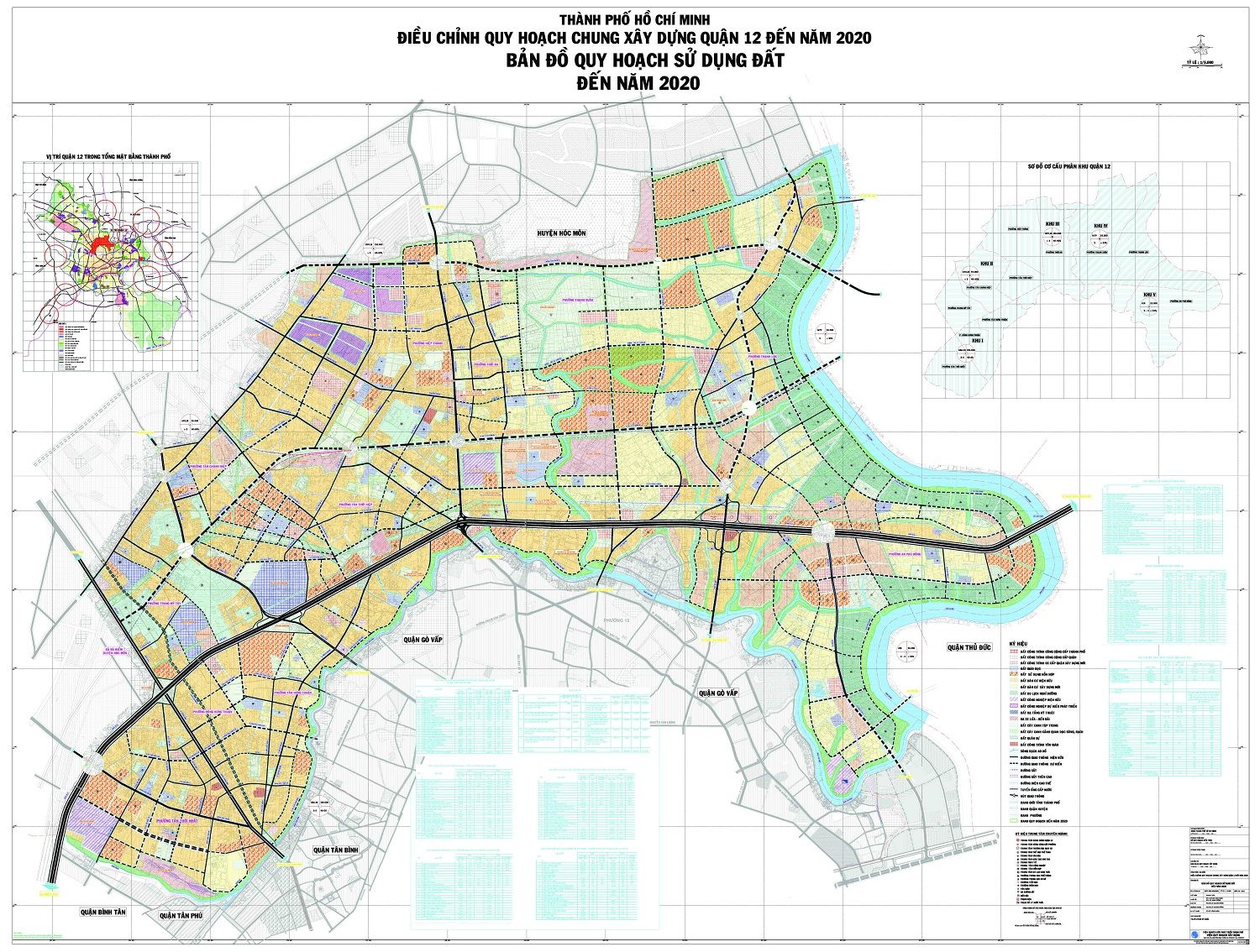 Xem bản đồ quy hoạch quận 12 đến năm 2020 ở thành phố HCM