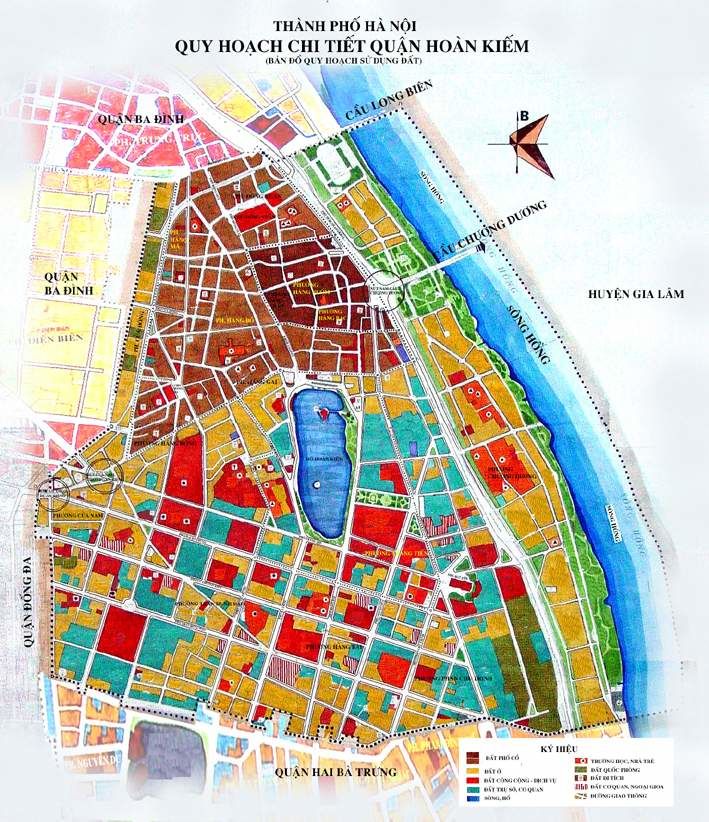Bản đồ quy hoạch chi tiết quận Hoàn Kiếm, Hà Nội