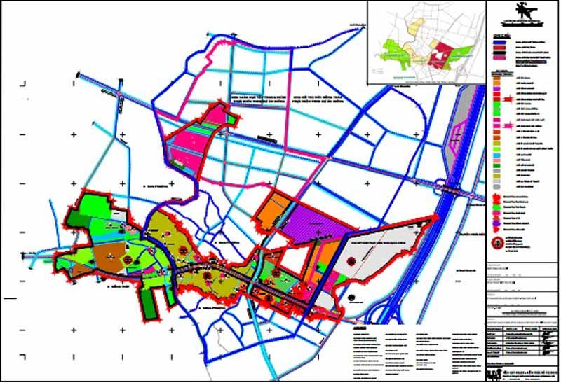 Bản đồ quy hoạch chung xây dựng huyện Đan Phượng, thành phố Hà Nội