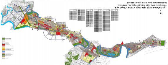 Bản đồ quy hoạch đường đại lộ Đông Tây - World Bank Hải Phòng