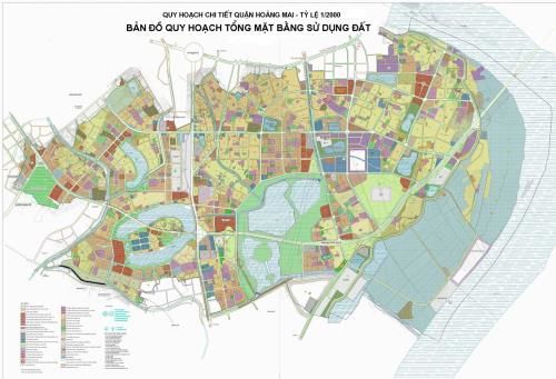 Bản đồ quy hoạch quận Hoàng Mai Hà Nội chi tiết