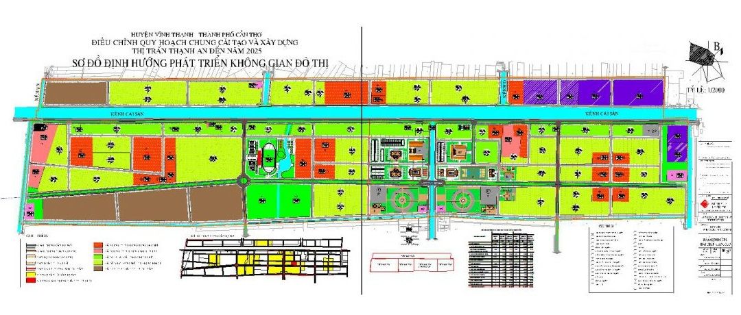 Bản đồ quy hoạch thị trấn Thạnh An huyện Vĩnh Thạnh Cần Thơ