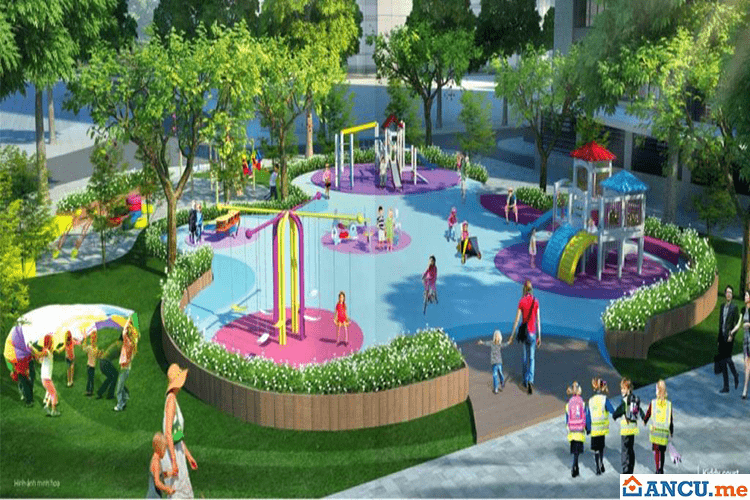 Công viên trẻ em nội khu dự án Chung cư Resco An Hội 3