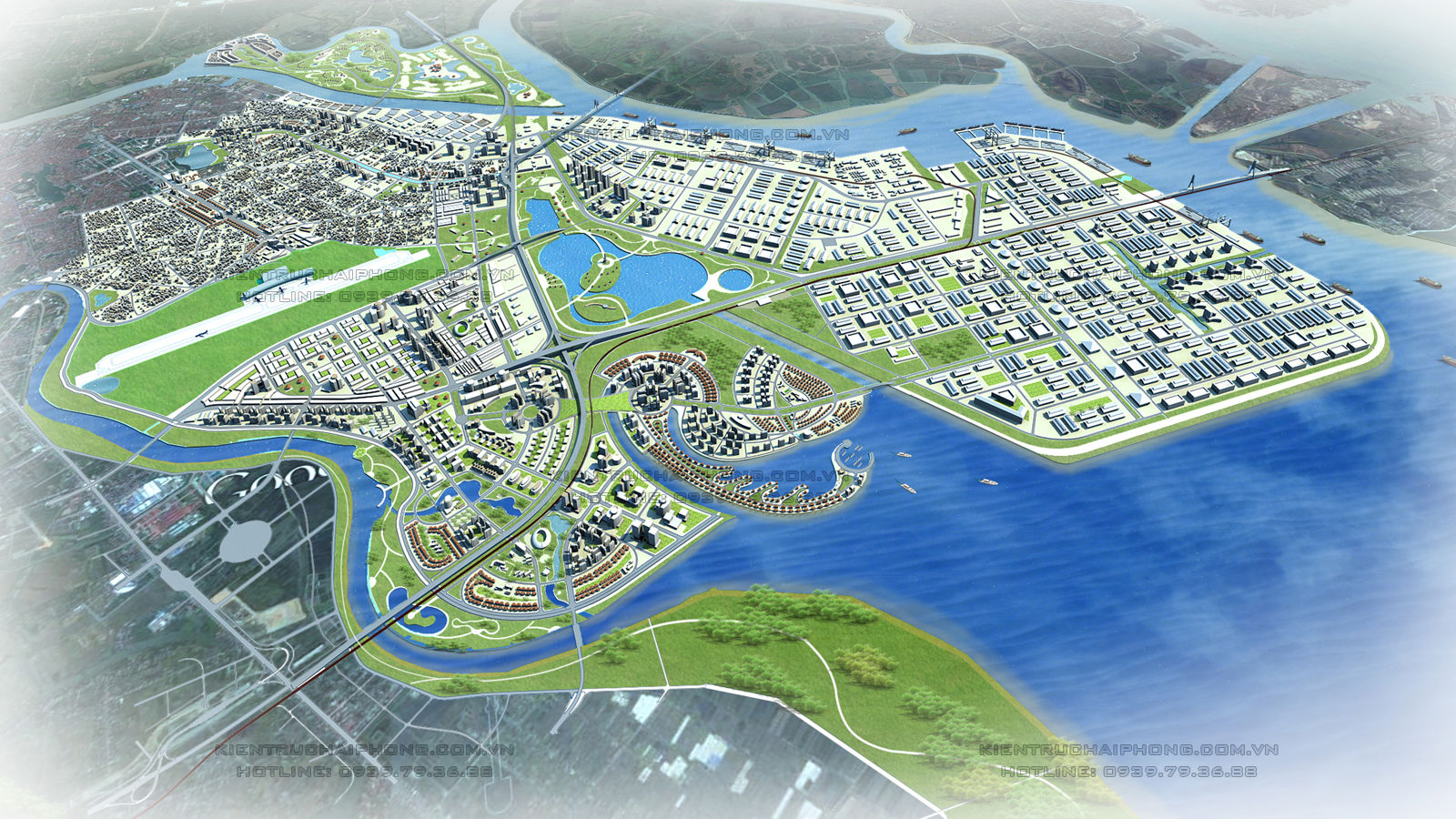 Quy hoạch quận Hải An, Hải Phòng tỉ lệ 1/2000 năm 2025 tầm nhìn đến năm 2050
