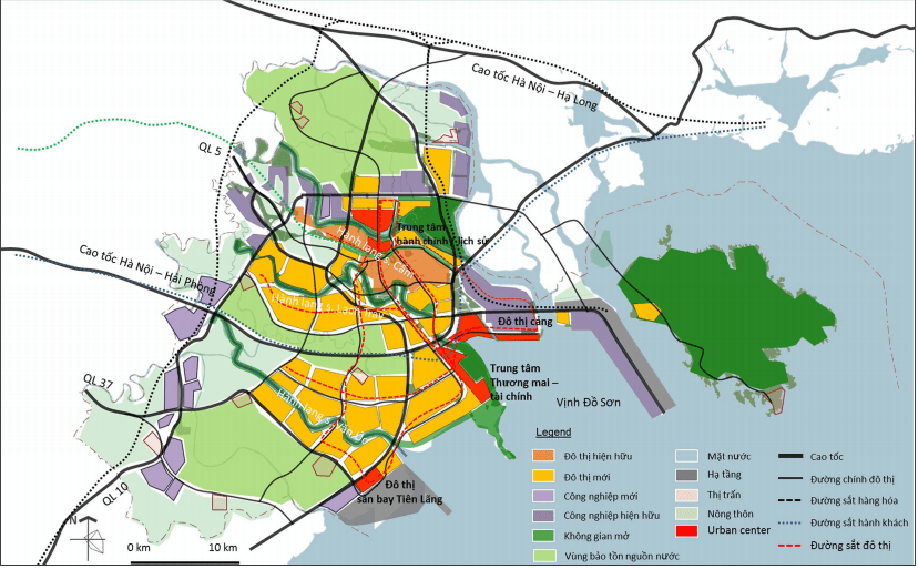 Sơ đồ - Bản quy hoạch giao thông thành phố Hải Phòng đến năm 2035