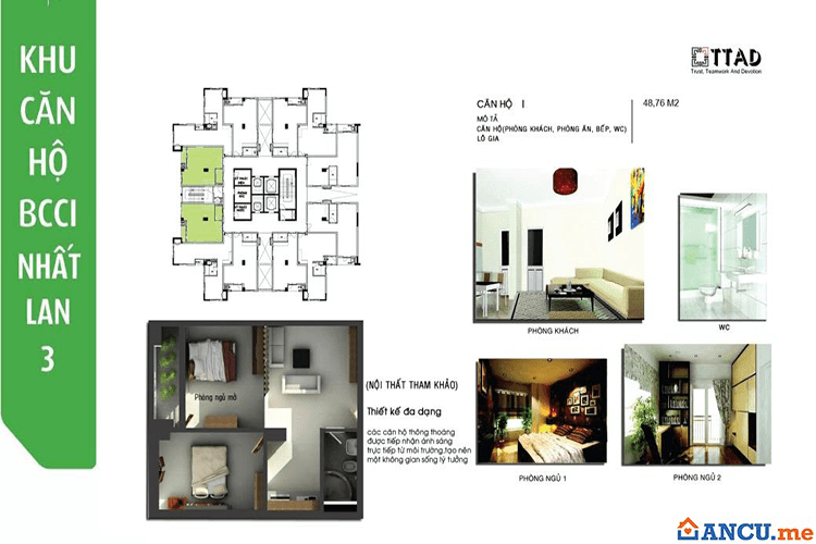 Thiết kế căn hộ I dự án Chung cư Nhất Lan 3