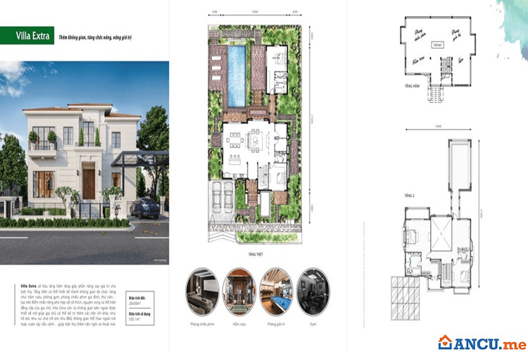 Thiết kế mẫu Villa Extra dự án Cửa Lò Beach Villa