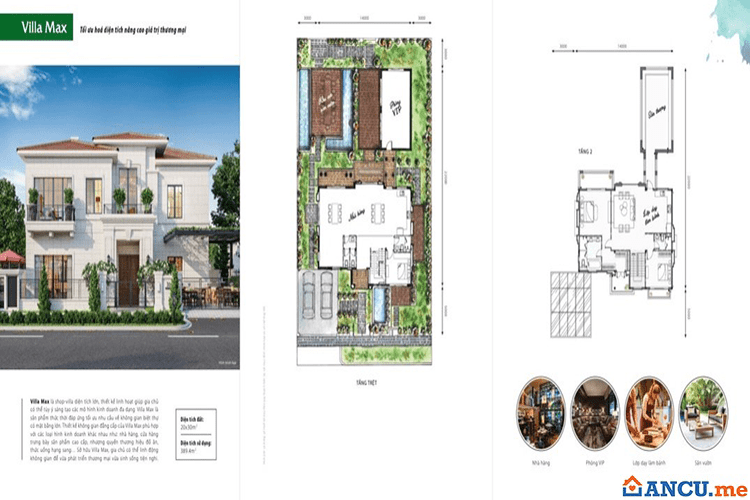 Thiết kế mẫu Villa Max dự án Cửa Lò Beach Villa
