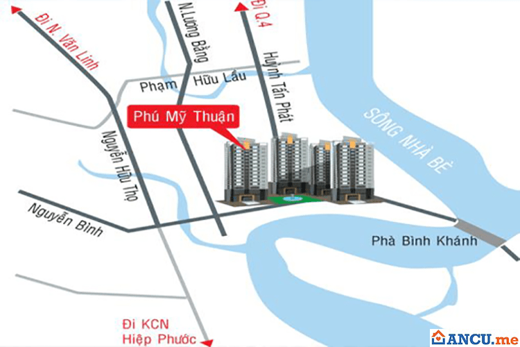 Vị trí dự án Chung cư Mỹ Thuận
