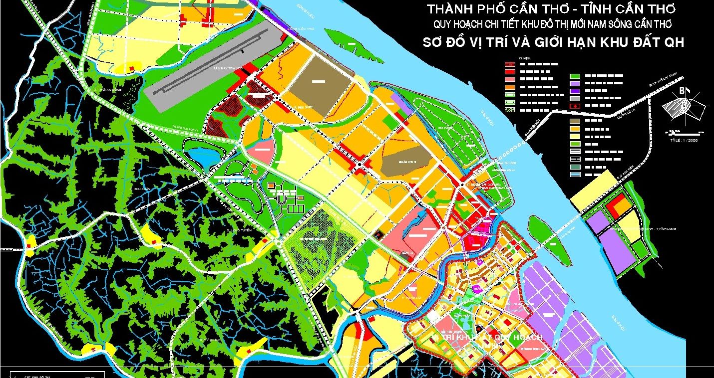 Xem bản đồ quy hoạch khu đô thị Nam Cần Thơ quận Cái Răng