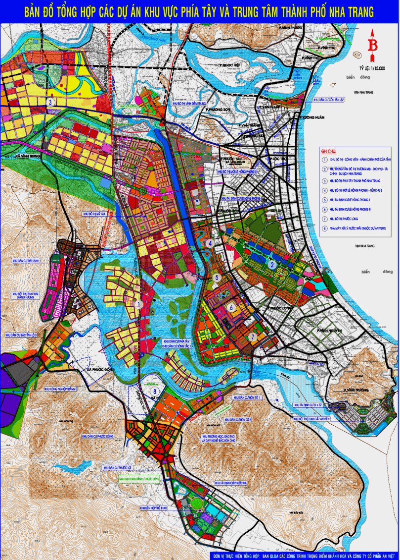 Bản đồ quy hoạch các dự án thành phố Nha Trang, Khánh Hòa