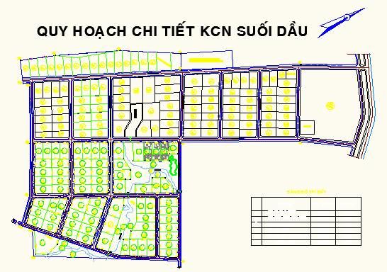Bản đồ quy hoạch khu công nghiệp tỉnh Khánh Hòa - Suối Dầu