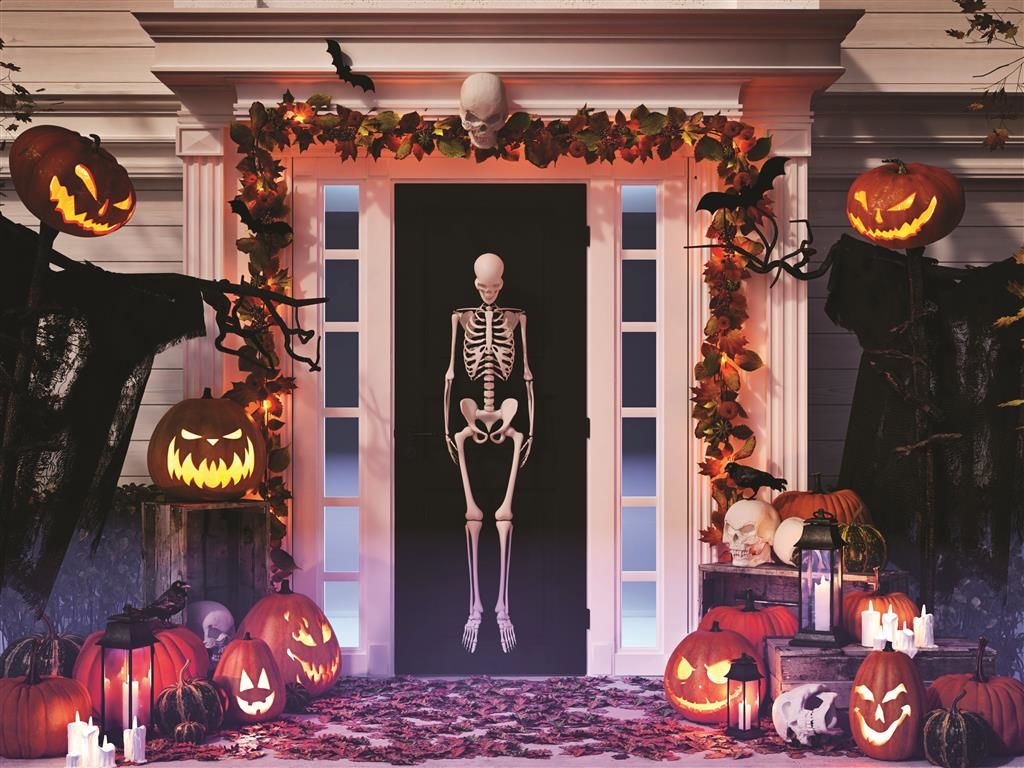 Hình ảnh trang trí nhà cửa Halloween đúng chất