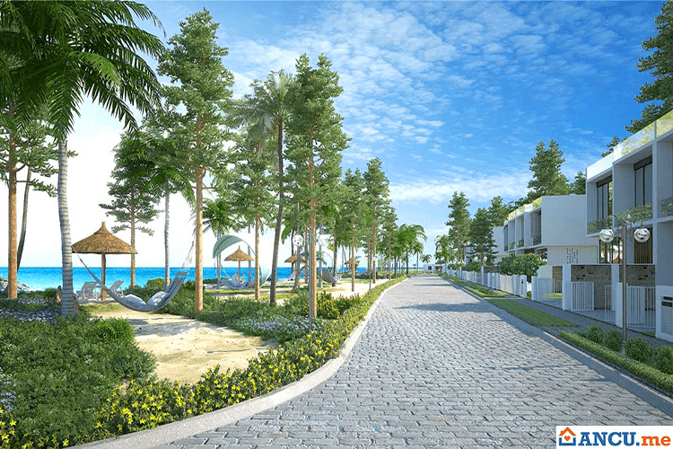 Không gian xanh nội khu dự án Aria Danang Hotel & Resort