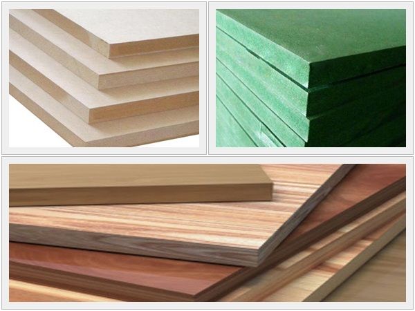 Mẫu các loại cốt gỗ công nghiệp MDF ván mịn, phủ bề mặt