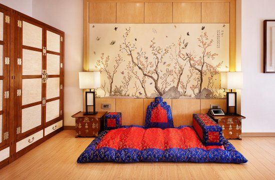 Phòng ngủ đơn giản, ấm áp với phong cách nội thất nhà truyền thống Hàn Quốc