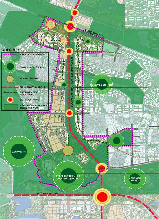 Quy hoạch dự án khu đô thị thông minh phía Bắc Hà Nội