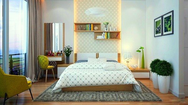 Thiết kế bàn táp đầu giường thông minh, hài hòa nội thất phòng ngủ