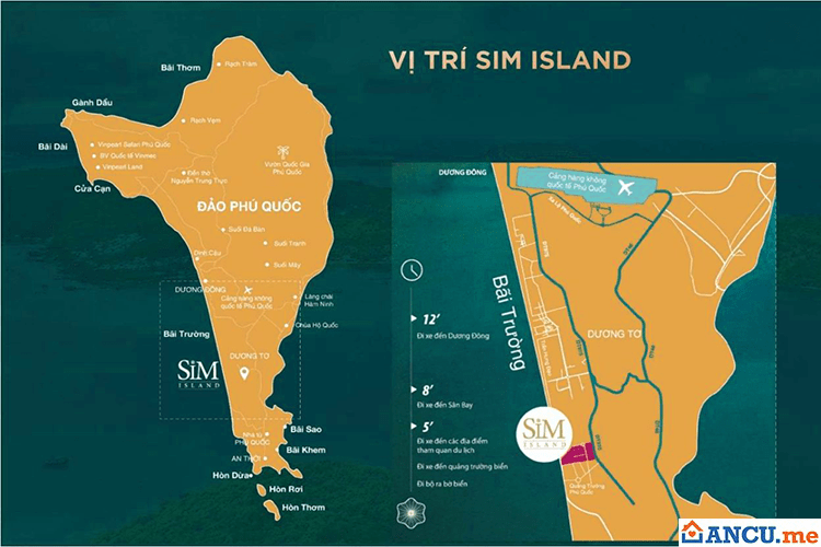 Vị trí dự án Sim Island