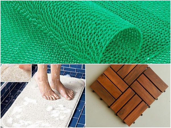 Chọn thảm lót sàn nhà tắm chống trơn trượt hiệu quả, giá rẻ
