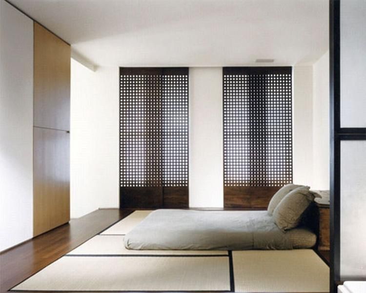 Mẫu phòng ngủ không cần giường đẹp dù đơn giản theo kiểu Nhật hiện đại