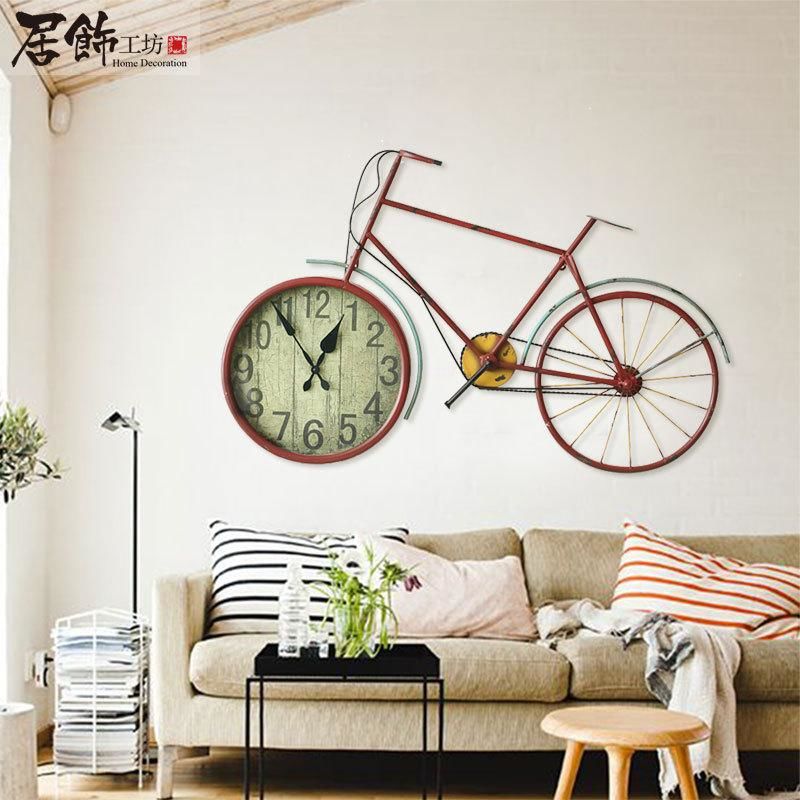 Đồng hồ treo tường hình xe đạp cho phòng khách thêm phần thú vị