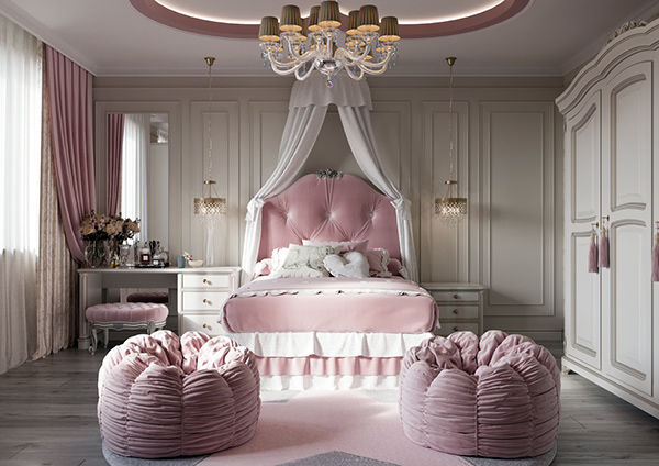 Hình ảnh phòng ngủ dễ thương phong cách công chúa