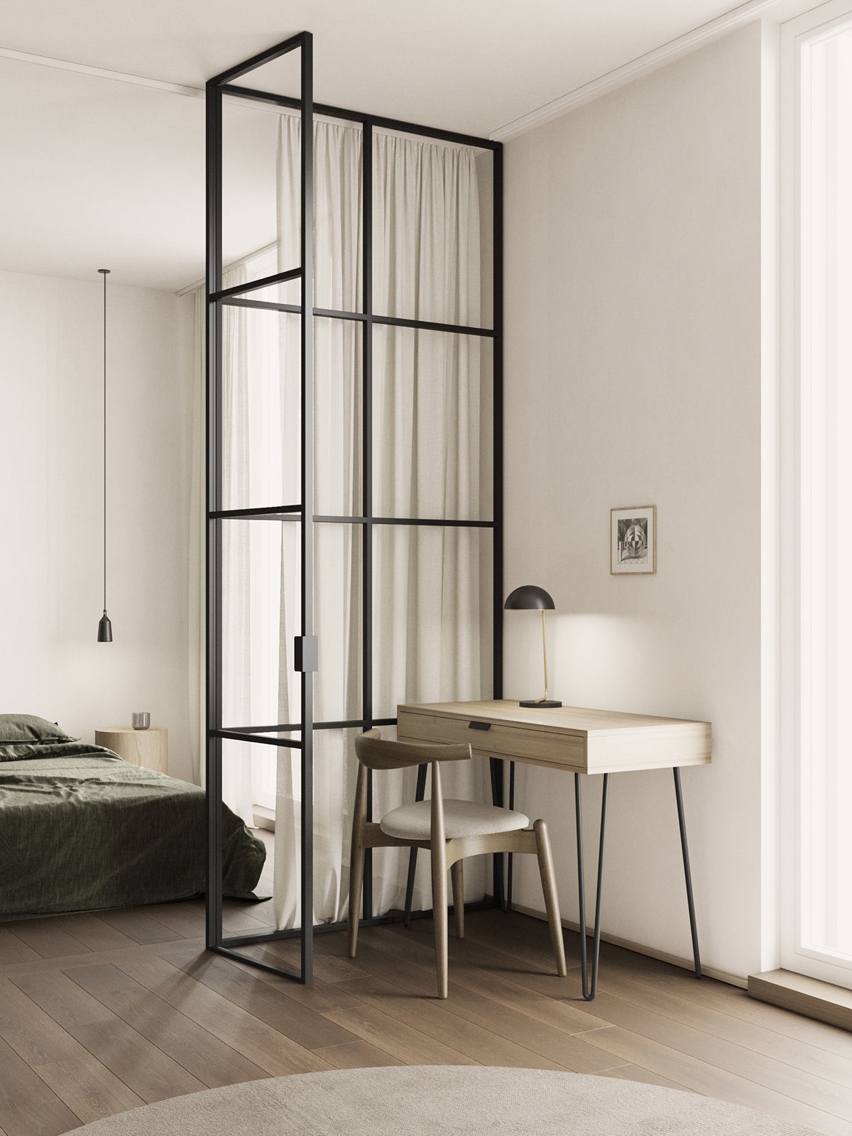 Nhìn ngắm căn hộ nhỏ 47m2 thiết kế theo phong cách tối giản 