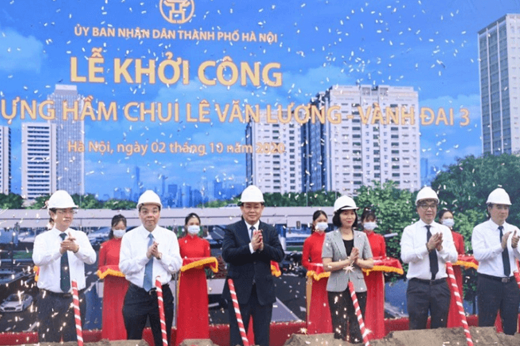 Dự án hầm chui Lê Văn Lương Hà Nội chính thức khởi công