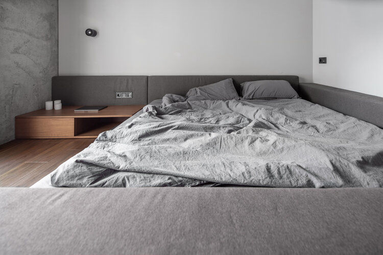 Phòng ngủ chính thể hiện sự đơn giản thuần túy